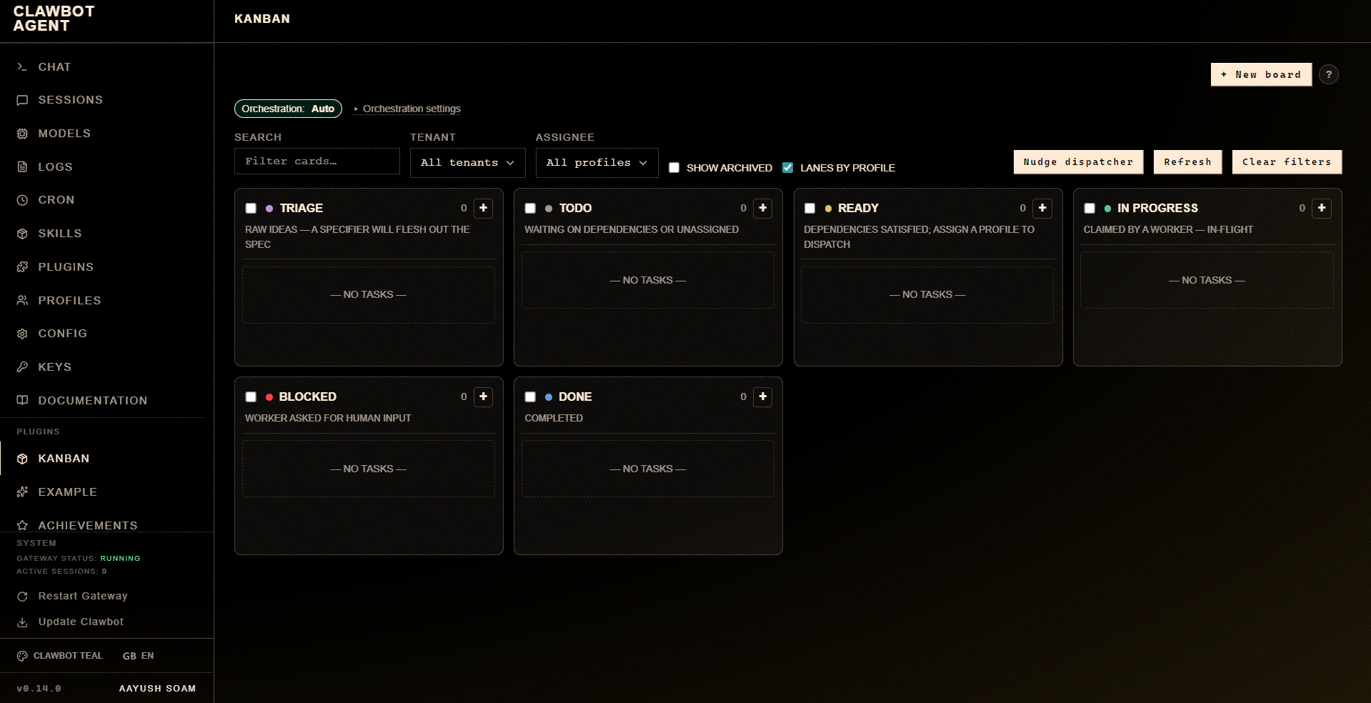 Fleet view filtered to transcribe tasks